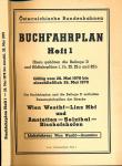 Buchfahrplan Heft 1: Wien-Westbahnfof - Linz Hbf und Amstetten - Selztal - Bischofshofen, gültig vom 28. Mai 1978 bis einschließlich 26. Mai 1979