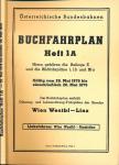 Buchfahrplan Heft 1A: Wien-Westbahnfof - Linz (Güterzug- und Lokomotivzug-Fahrpläne), gültig vom 28. Mai 1978 bis einschließlich 26. Mai 1979