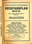 Buchfahrplan Heft 13: Wien F.J. Bf - Tulln, Wien Nord Stockereu / Absdorf-Hippersdorf - Krems a.d. Donau / Wien Nordwestbf - Wien Brigittenau - Nußdorf / Tulln - St. Pölten Hbf (-St. Pölten Fbf) - Krems a.d. Donau - Herzogenburg / Krems a.d. Donau - Mauthausen - St. Valentin / Wildendürnbach Lst - Laa a.d. Thaya / Laa a.d. Thaya - Sigmundsherberg-Hadersdorf am Kamp, gültig vom 28. Mai 1978 bis einschließlich 26. Mai 1979
