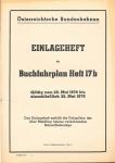 Einlageheft zu Buchfahrplan Heft 17 B: Fahrpläne der über Meidling hinaus verkehrenden Schnellbahnzüge, gültig vom 28. Mai 1978 bis einschließlich 26. Mai 1979