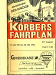 Körbers Fahrplan 217. Ausgabe, Jahresfahrplan 23. Mai 1993 bis 28. Mai 1994, mit 75 S. Postauto