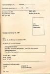 Deutsche Bahn AG: Fahrplananordnung Nr. 1357 für Fahrten mit Gleismeßtriebwagen, gültig Montag, 16. bis Montag, 23. September 1996.